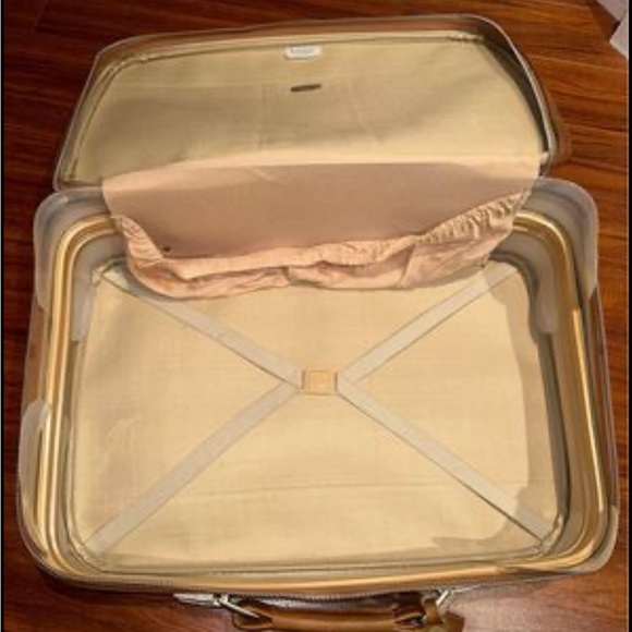 Samsonsite Cordoba Suitcase Brown Faux Leather Vintage - Picture 6 of 7